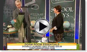 The Today Show featuring the Personal Valet! Great storage solutions for college